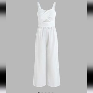 NWT Cider white cut out jumpsuit size L